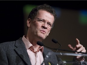 SASKATOON,SK-- March 09/2013-- Author Yann Martel speaks during the Saskatchewan NDP convention in Saskatoon Saturday, March 09, 2013. (GREG PENDER/STAR PHOENIX)