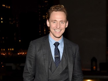 Actor Tom Hiddleston attends the after party for the screening of Sony Pictures Classics' "I Saw the Light" hosted by The Cinema Society with Hestia & St-Germain at Jimmy at the James Hotel on March 24, 2016 in New York City.