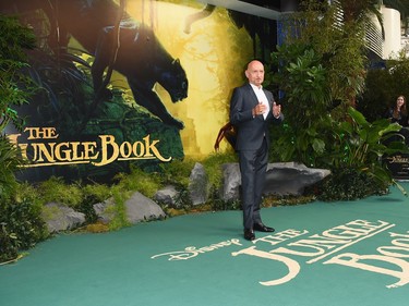 Sir Ben Kingsley attends the European premiere of "The Jungle Book" at BFI IMAX on April 13, 2016 in London, England.