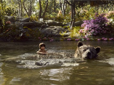 Mowgli and Baloo in "The Jungle Book."