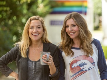 Kate Hudson (L) and Sarah Chalke star in "Mother's Day."