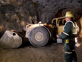 Underground mining operations at Cameco Corp.'s Rabbit Lake uranium mine in northern Saskatchewan are seen in this undated handout photo. Cameco Corporation.