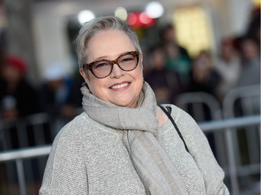 Actor Kathy Bates attends the Los Angeles premiere of "The Boss" in Westwood, California, March 28, 2016.