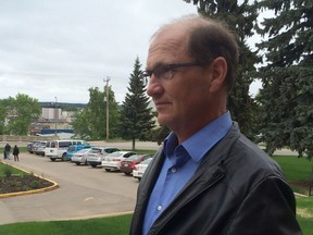 Curtis Vey arrives at court in Prince Albert, Sask., Tuesday, May 24, 2016. Vey and Angela Nicholson are accused of plotting to kill their spouses. Police believe the two accused were having an extramarital affair.