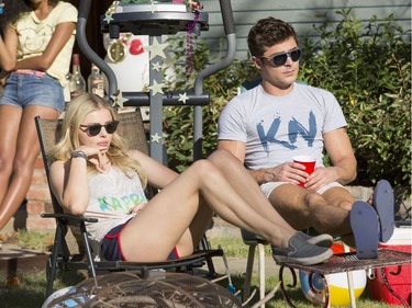 Chloë Grace Moritz as Shelby and Zac Efron as Teddy in "Neighbors 2: Sorority Rising."
