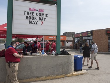 Free comic book day brought crowds to local comic stores in Saskatoon on Saturday, May 7, 2016.