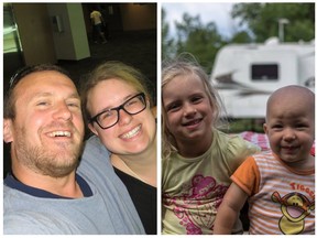 (From left): Jordan Van De Vorst, 34; Chanda Van De Vorst, 33; daughter Kamryn, age five; and son Miguire, age two. The family was killed in a collision near Saskatoon on Jan. 3, 2015.