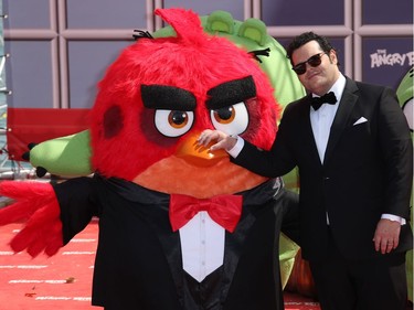 Josh Gad, who is the voice of the Chuck in the English language version, poses for photographers during a photo call for t"The Angry Birds Movie" at the 69th international film festival, Cannes, southern France, May 10, 2016.