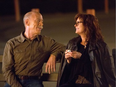 J.K. Simmons as Zipper and Susan Sarandon as Marnie Minervini in "The Meddler."