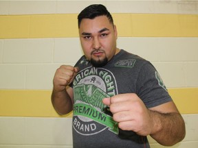 Matthew Fox, organizer of the Rise of Warriors tournament hopes the event will provide young fighters in his community something to train and prepare for. He's in the process of developing a proposal for a boxing and training facility to bring to the Onion Lake leadership in hopes of growing the sport and helping youth stay active in Saskatchewan's north. (Morgan Modjeski/The Saskatoon StarPhoenix)