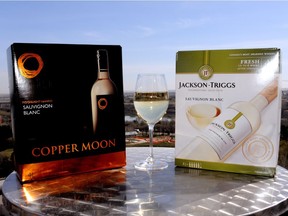 Copper Moon Sauvignon Blanc and Jackson-Triggs Sauvignon Blanc.