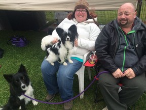 Kelly Maertens-Poole was one of the Fort McMurray dog owners who attended a Saskatoon agility contest on Sunday.
