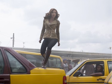 Scarlett Johansson stars as Black Widow/Natasha Romanoff in "Captain America: Civil War."
