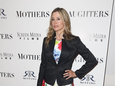 Mira Sorvino arrives at the pemiere of Screen Media Film's "Mothers and Daughters" at The London West Hollywood on April 28, 2016 in West Hollywood, California.