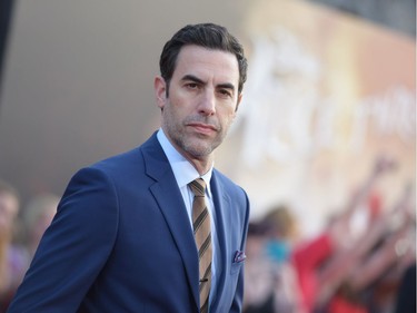 Sacha Baron Cohen arrives at the premiere of "Alice Through the Looking Glass" at the El Capitan Theatre on May 23, 2016 in Los Angeles, California.