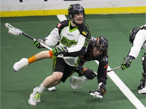 The Saskatchewan Rush and Buffalo Bandits squared off Saturday in the first game of the NLL final.
