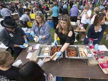 St. Paul's Hospital's 24th annual community day celebration on its front lawn was well attended with hot dogs flying off the table, May 25, 2016.