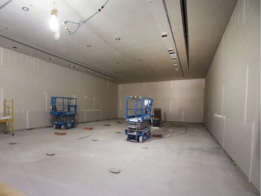 Special Projects Manager for the City of Saskatoon, Jeanna South with Gregory Burke, Remai Modern executive Director and CEO gave the media a tour of the gallery with the building contract at the 90% complete stage, May 6, 2016.