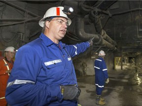 Terry Davis took a group of media and visitors for a tour at the grand opening of the Cigar Lake Mine — one of the largest uranium mines in the world — in September of 2015.