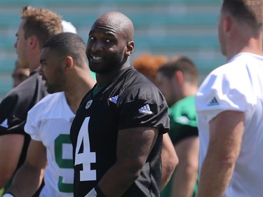 Quarterback Darian Durant during day one of Riders training camp at Griffiths Stadium in Saskatoon, May 29, 2016.