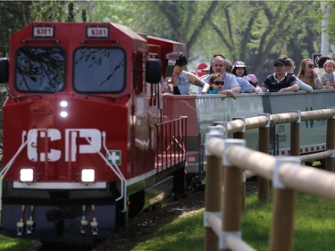 The CP railway was packed for it's first ride of the season at Kinsmen Park on May 8, 2016.
