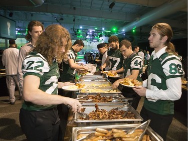 People enjoy their breakfast during the annual Huskies Dog's Breakfast event at Prairieland Park, May 5, 2016.