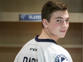 Kirby Dach has his eyes set on playing for the Saskatoon Blades.