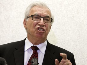 Former Saskatoon Mayor Henry Dayday at a news conference at Nutana Legion on May 19, 2016