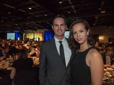 Kevin and Sarah Meldrum are on the scene at the SABEX awards at Prairieland Park in Saskatoon, May 19, 2016.