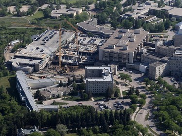 RUH and Children's Hospital of Saskatchewan construction, May 27, 2016.