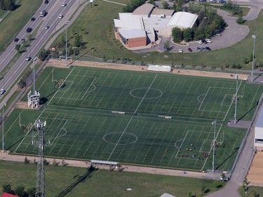 SaskTel sports fields on Attridge Drive, May 27, 2016.