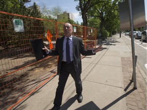 Randy Grauer, general manager of community services for the City of Saskatoon, speaks about rejuvenation efforts in the downtown.