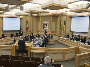 City Council in budget debates at City Hall, Monday, November 30, 2015.
