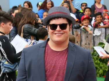 Actor Josh Gad attends the premiere of "The Angry Birds Movie" in Westwood, California, May 7, 2016.