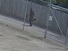 A surveillance image, believed to be Lajray Orlando Redman Gordon, was distributed by police shortly after David Merasty was fatally stabbed in the 300 block of Avenue E South on June 18, 2016.