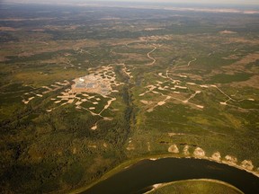 An aerial view of Star Diamond Corp.'s Star-Orion South diamond project in the Fort à la Corne forest near Prince Albert.