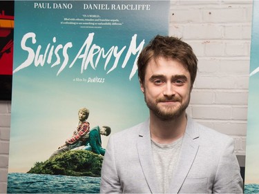 Daniel Radcliffe attends the premiere of "Swiss Army Man" at Metrograph on June 21, 2016 in New York.