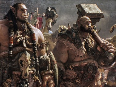 Toby Kebbell (L) and Rob Kazinsky star in "Warcraft."