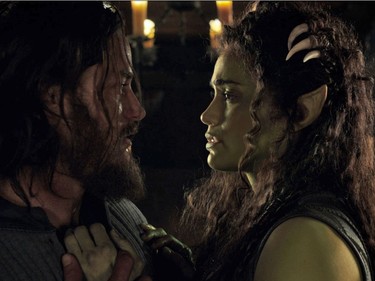 Travis Fimmel and Paula Patton star in "Warcraft."