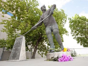 Gordie Howe's Saskatoon statue has had a rough and tumble existence, and a slightly nomadic lifestyle, since it was created a quarter-century ago.