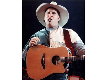 Garth Brooks performs at Sask Place in Saskatoon on August 14, 1996.