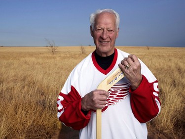 Former Detroit Red Wings hockey great Gordie Howe is seen in an undated image provided by Crown Media United States.