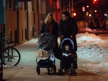 Greta Gerwig as Maggie and Bill Hader as Tony in "Maggie's Plan."