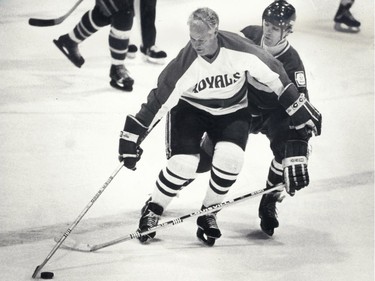 Hockey legend Gordie Howe on October 16, 1984.