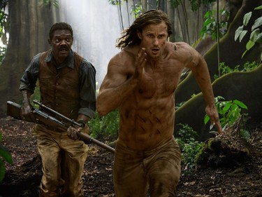 Samuel L. Jackson as George Washington Williams (L) and Alexander Skarsgård as Tarzan in Warner Bros. Pictures' and Village Roadshow Pictures' action adventure "The Legend of Tarzan."