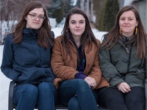 Maier sisters Julie, Erica and Lenore of The Garrys entwine three-way vocal harmonies on their debut album Warm Buds.