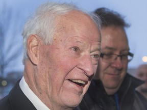 Gordie Howe made a return to his home town of Saskatoon, Saskatchewan to be at a Kinsmen Charity Dinner in his honour,  February 6, 2015.