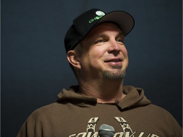 Garth Brooks speaks to the media at SaskTel Centre, June 9, 2016.