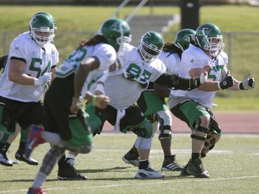 Roughrider training camp at Griffiths Stadium, June 14, 2016.