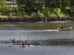 Whether getting exercise or just relaxing, the river in Saskatoon is the go-to place when the weather heats up, June 2, 2016.